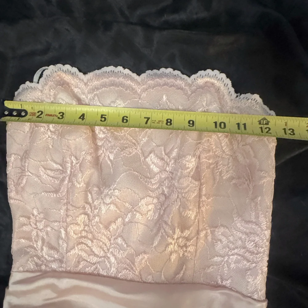 Roberta Bridal Pink Lace Prom Dress - Picture 9 of 11